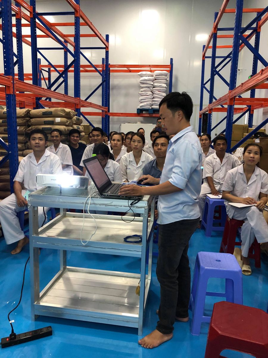 Training GMP-WHO (ảnh: Cty CP CNSP Nam Việt)